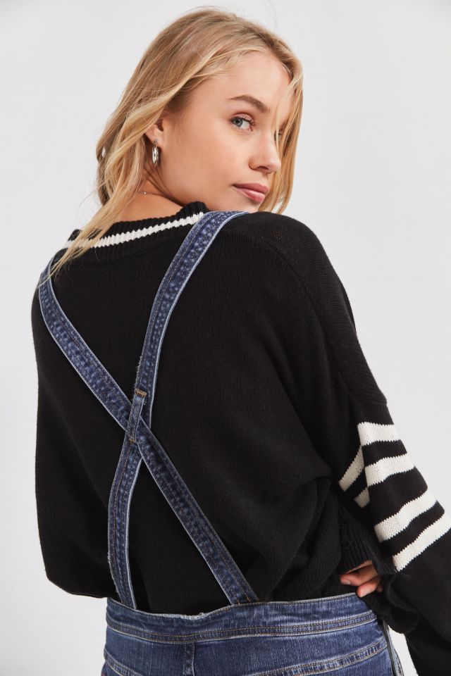 BDG Slim Crop Overall – Indigo #1