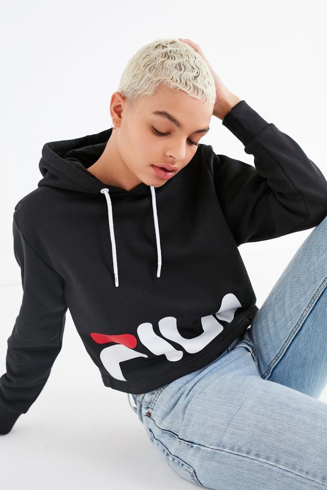 FILA UO Cora Cropped Hoodie Urban Outfitters Canada