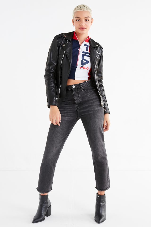 FILA + UO Mock-Neck Zipper Top #1