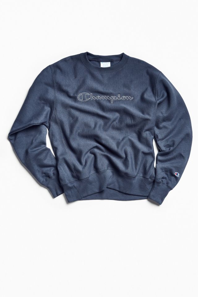 Champion & Urban Outfitters Script Logo Crew Neck Sweatshirt #1