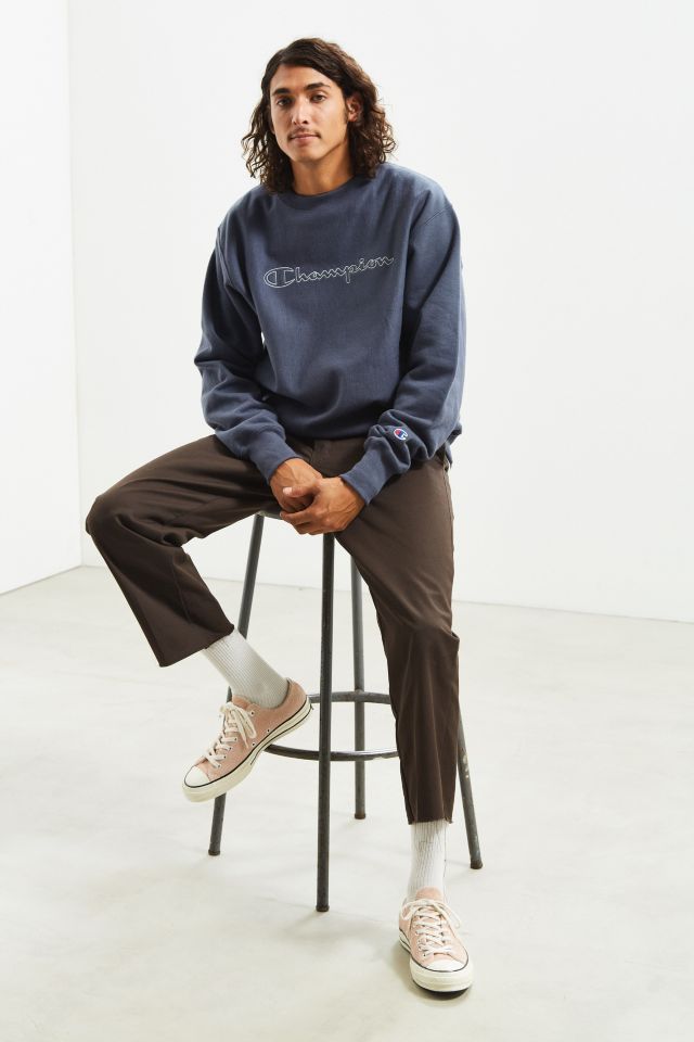 Champion & Urban Outfitters Script Logo Crew Neck Sweatshirt #5