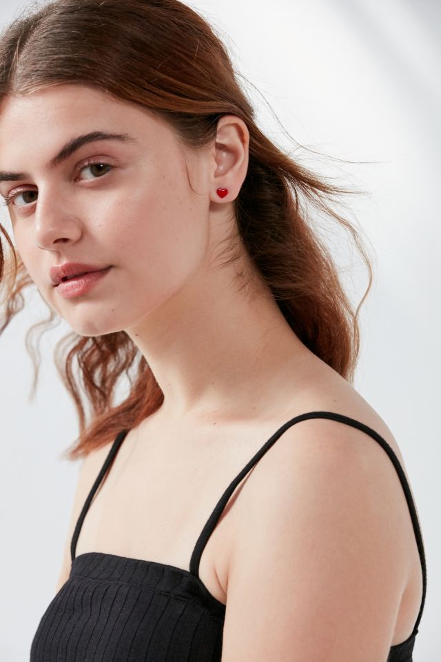Blaire Heart Post Earring Set #1