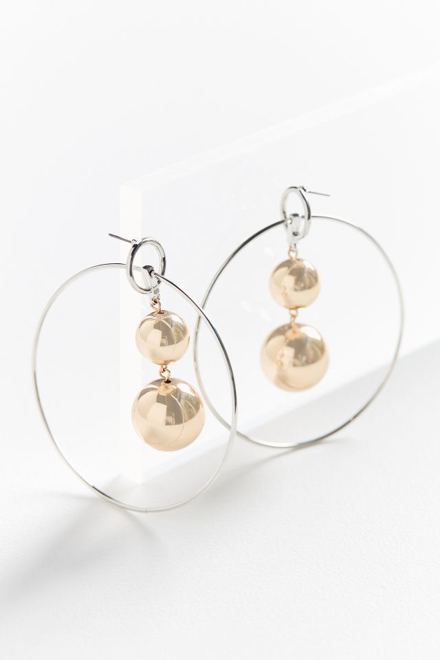 Rae 3D Statement Hoop Earring #1