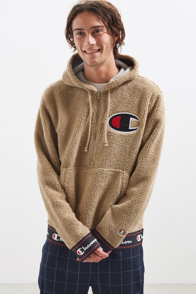 Sherpa hoodie best sale mens champion