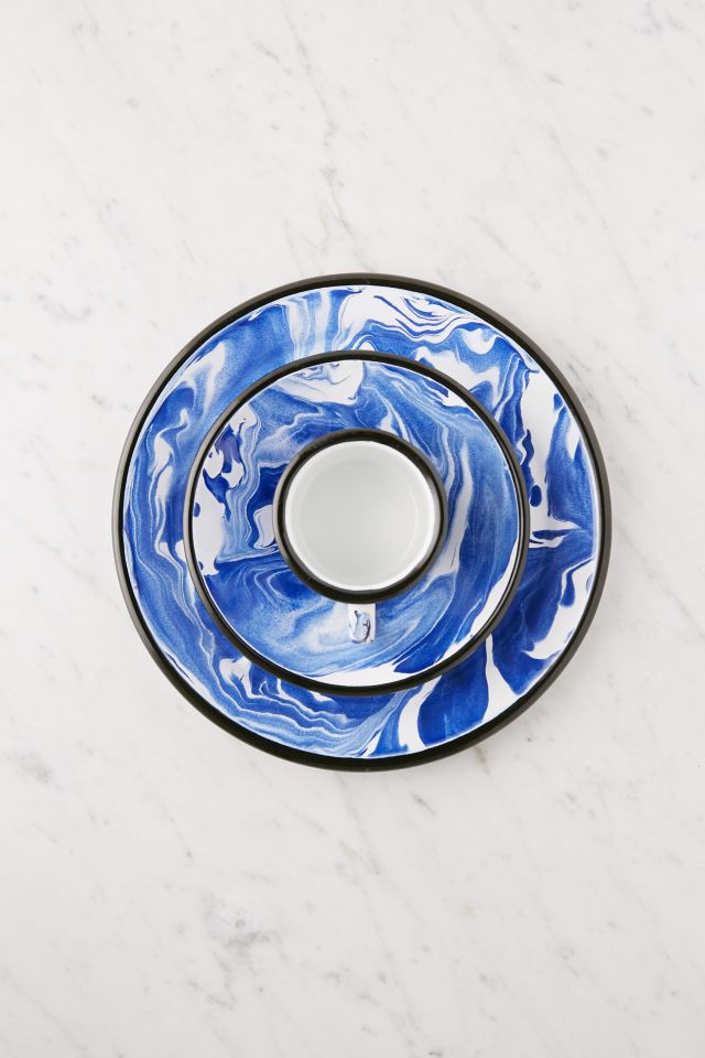 BORNN Marble Enamelware Dinner Plate #2