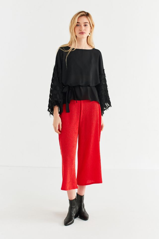 Jovonna London Bacari Checkered Fringe Top #2
