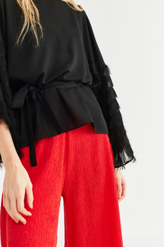 Jovonna London Bacari Checkered Fringe Top #5