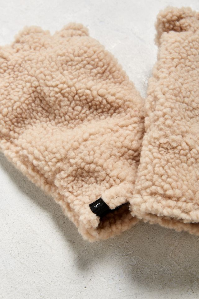 UO Fingerless Sherpa Glove #2