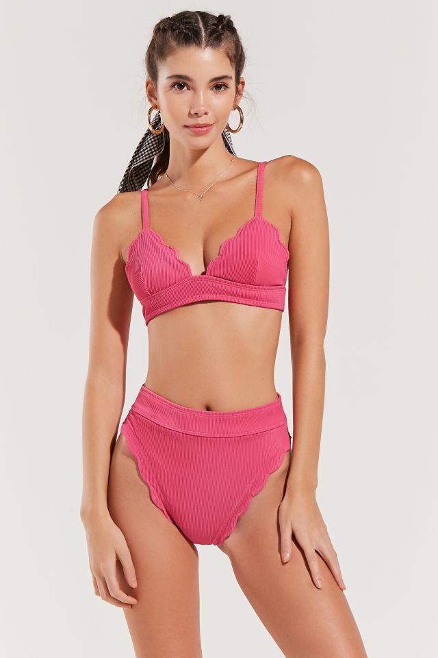 Out From Under Chloe Scallop Triangle Bikini Top #3