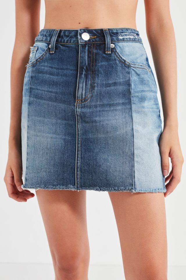 UO Spliced Denim Mini Skirt #3
