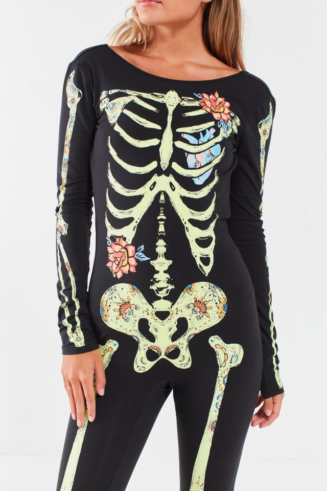 Out From Under Floral Skeleton Catsuit #3