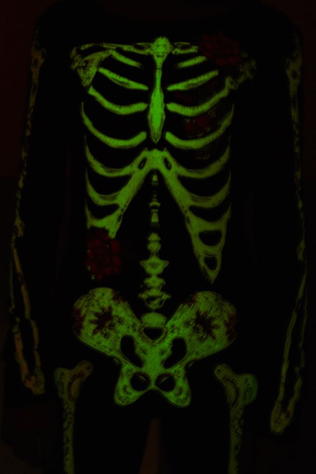 Out From Under Floral Skeleton Catsuit #4