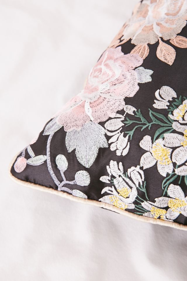 Gracie Embroidered Satin Pillow #2