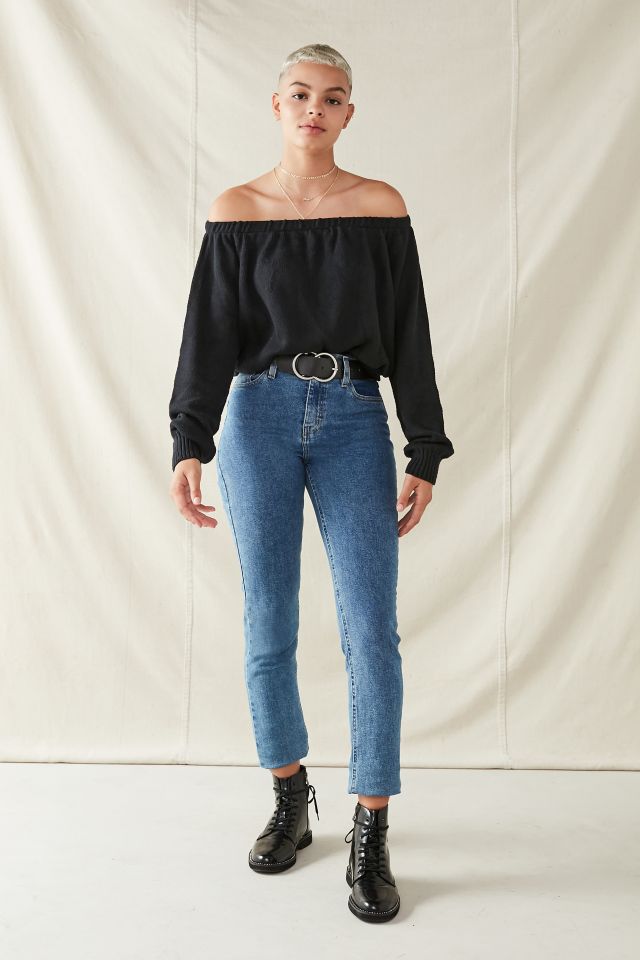 Urban Renewal Recycled Off-The-Shoulder Cropped Sweater #3