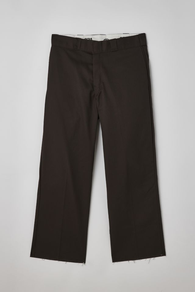 Dickies 874 Ladies Cropped Work Pants, Black Corduroy - Garageland
