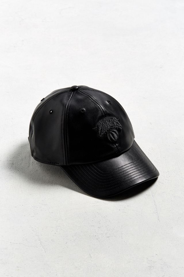 47 Brand X UO New York Knicks Faux Leather Baseball Hat | Urban