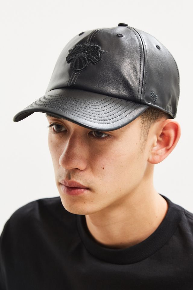 47 Brand X UO New York Knicks Faux Leather Baseball Hat | Urban