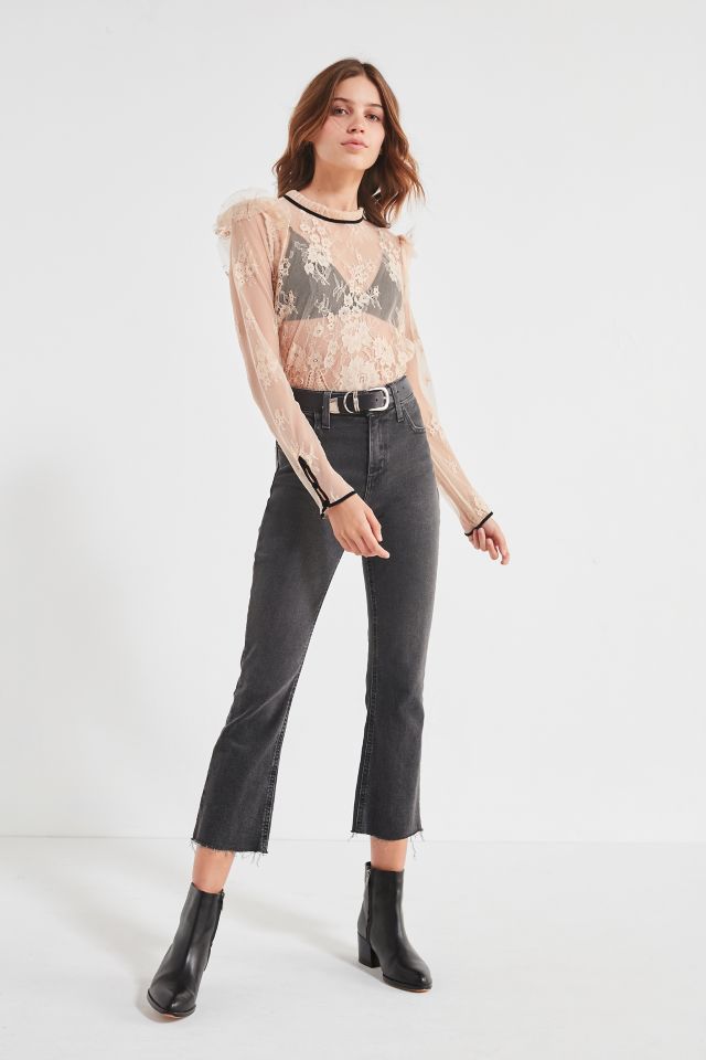 UO Eloise Sheer Lace Top #1