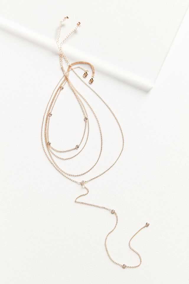 Gabriella Layered Lariat Necklace #1