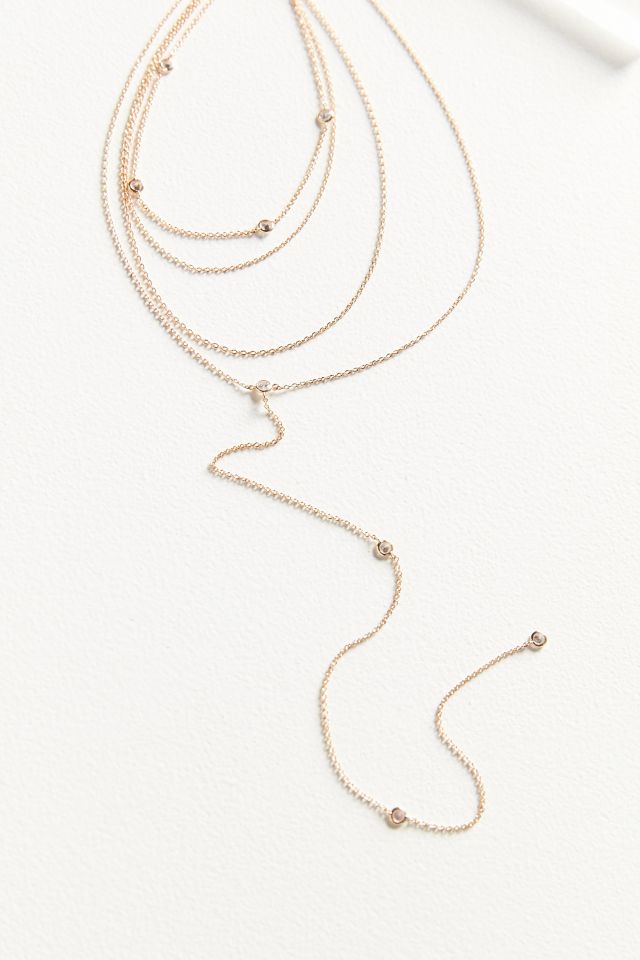 Gabriella Layered Lariat Necklace #2