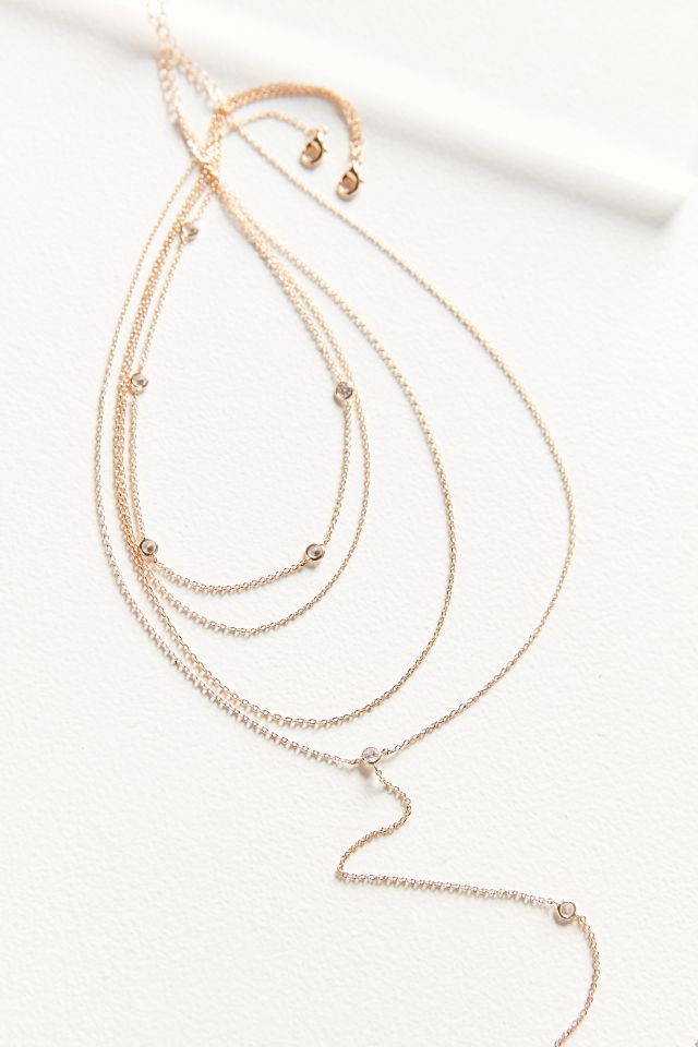 Gabriella Layered Lariat Necklace #3