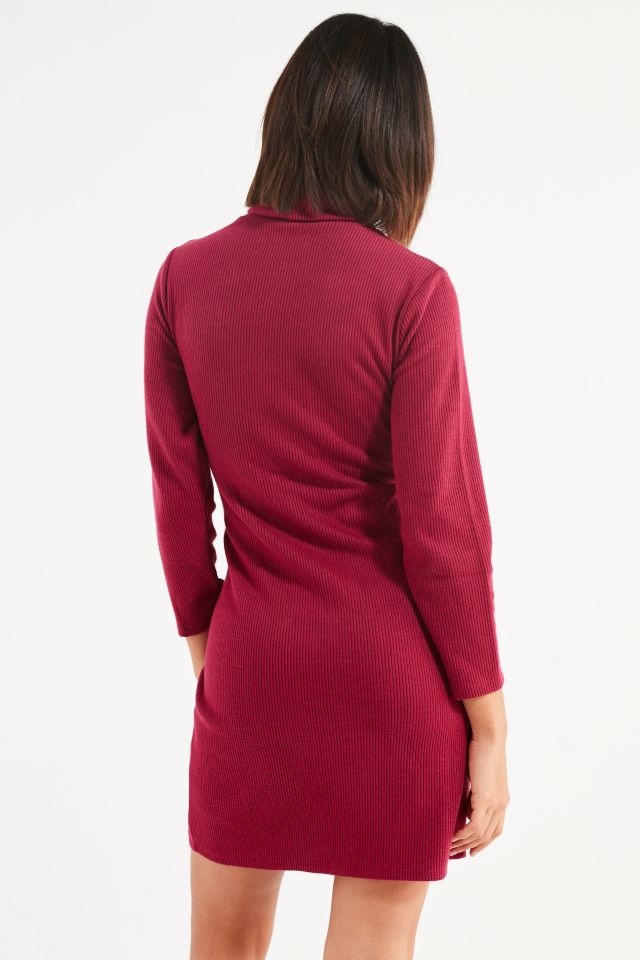 UO Tucker Ribbed Turtleneck Mini Dress #2