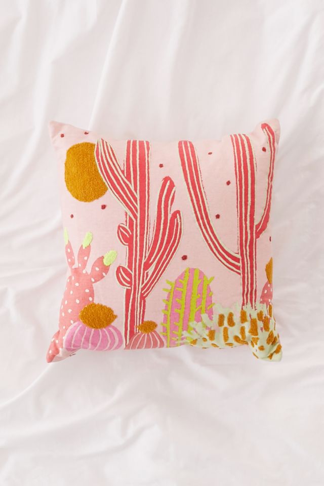 Cactus Landscape Throw Pillow