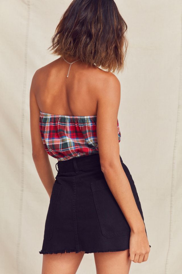 Urban Renewal Remade Flannel Tube Top #2
