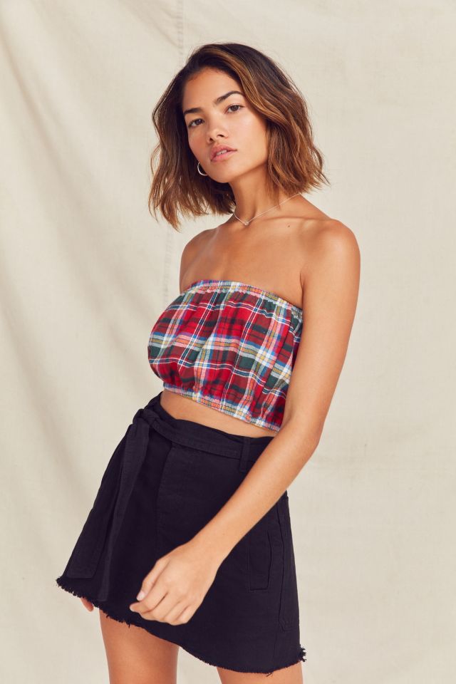 Urban Renewal Remade Flannel Tube Top #5