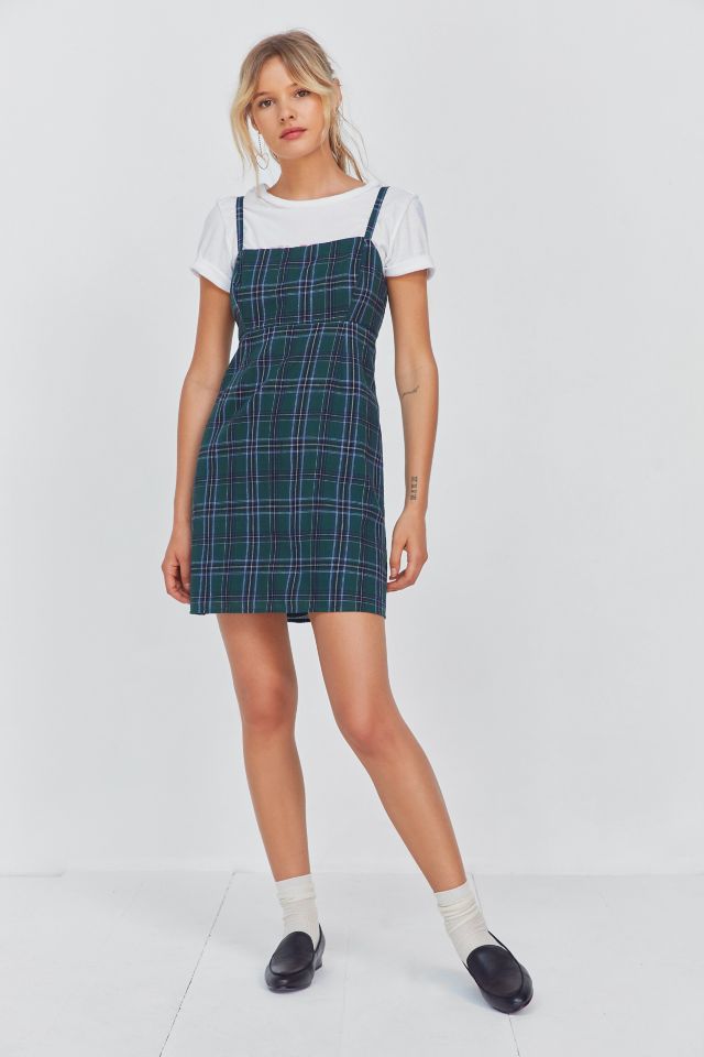 Plaid dress 2025 urban outfitters