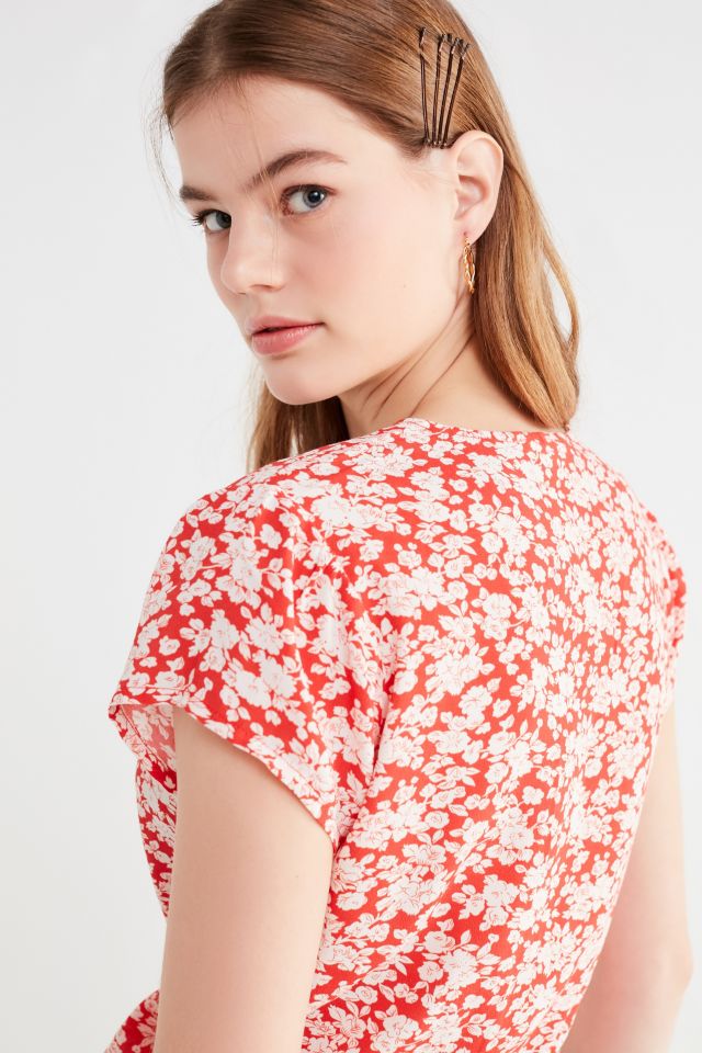 Rolla’s Lula Tie-Front Peplum Blouse #1