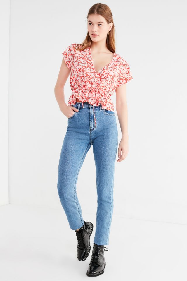 Rolla’s Lula Tie-Front Peplum Blouse #2