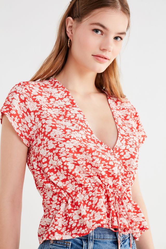 Rolla’s Lula Tie-Front Peplum Blouse #5