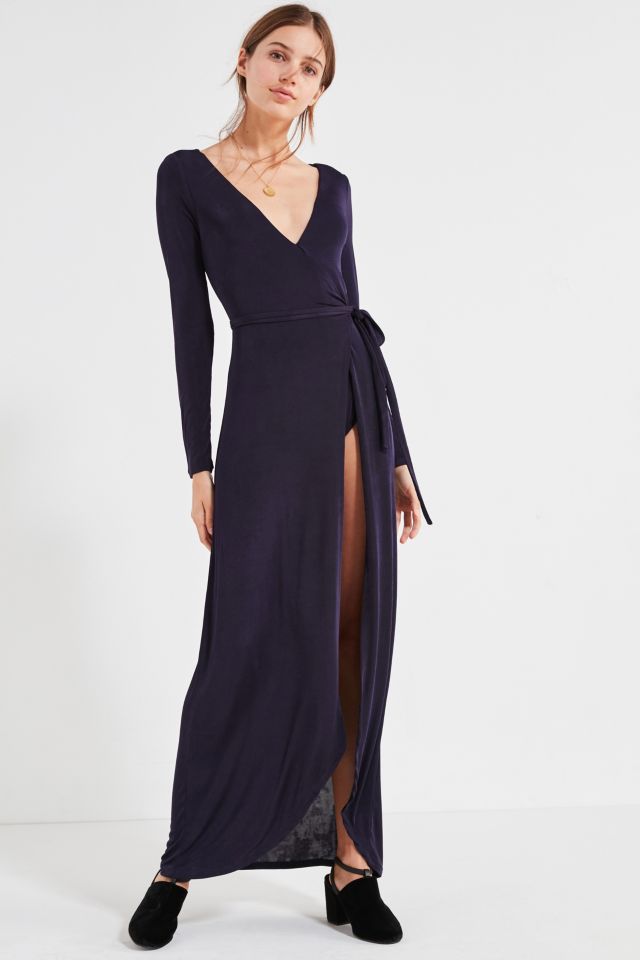 UO Studio Bodysuit Wrap Maxi Dress  #1