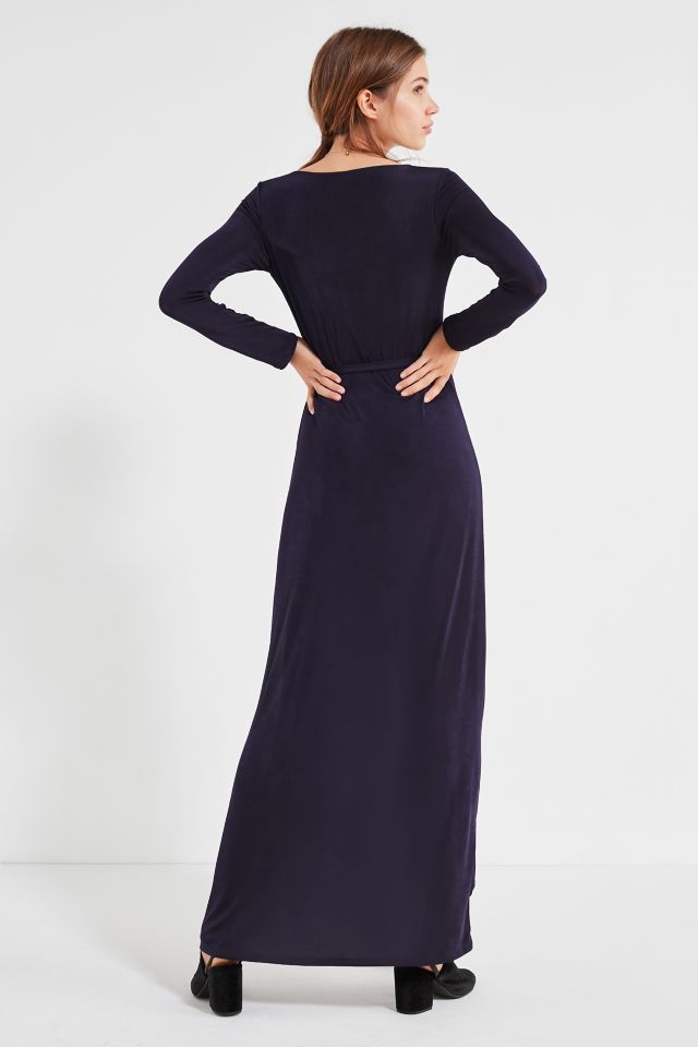 UO Studio Bodysuit Wrap Maxi Dress  #2