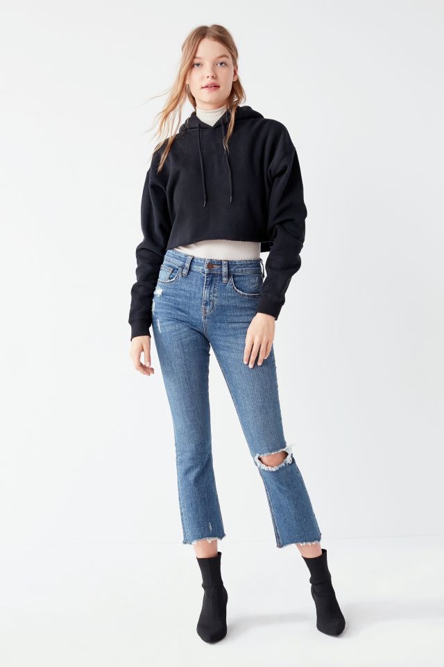 BDG Kick Flare High-Rise Ripped Cropped Jean – Medium Wash #4