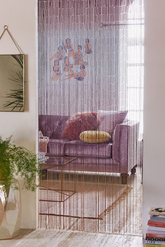 Ombre Bamboo Beaded Curtain | Urban Outfitters