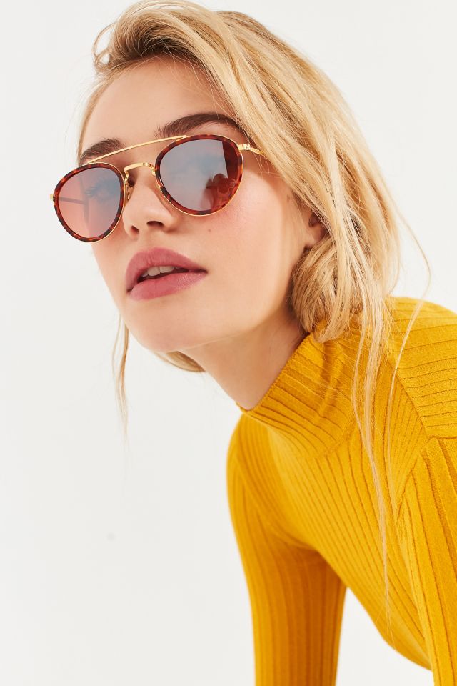 Retro brow bar sunglasses hotsell