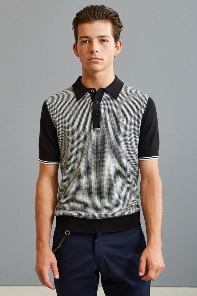 Fred Perry Houndstooth Polo Shirt