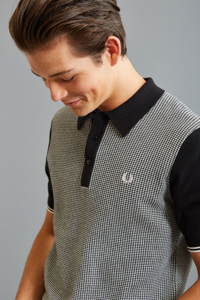 Fred Perry Houndstooth Polo Shirt #1