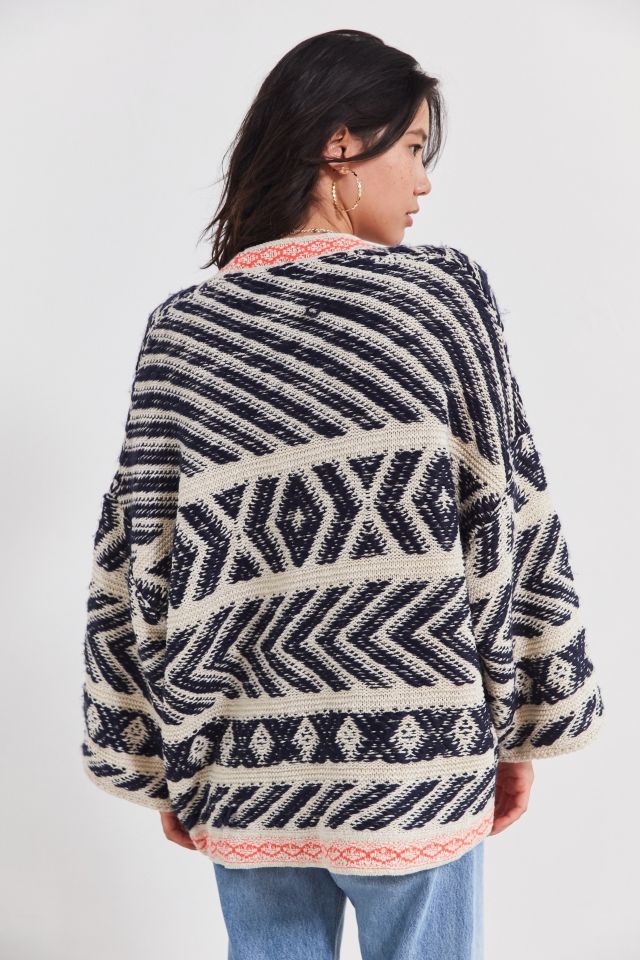 UO Festival Contrast Trim Cardigan #1