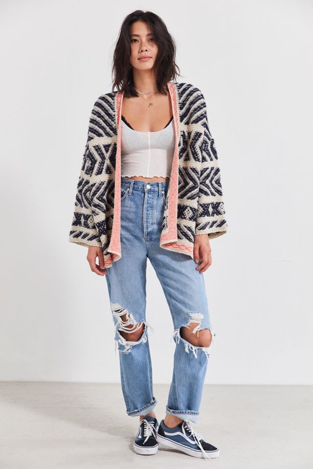 UO Festival Contrast Trim Cardigan #3