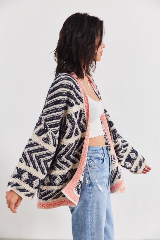 UO Festival Contrast Trim Cardigan #4