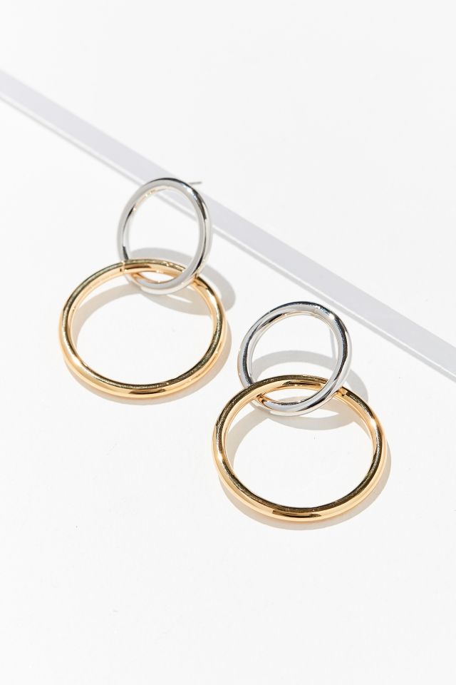 Interlinked Round Drop Earring #1