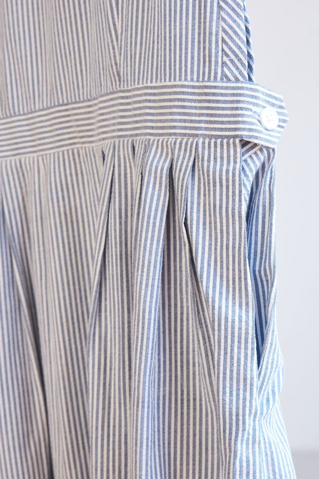 Vintage Blue Stripe Midi Dress #3
