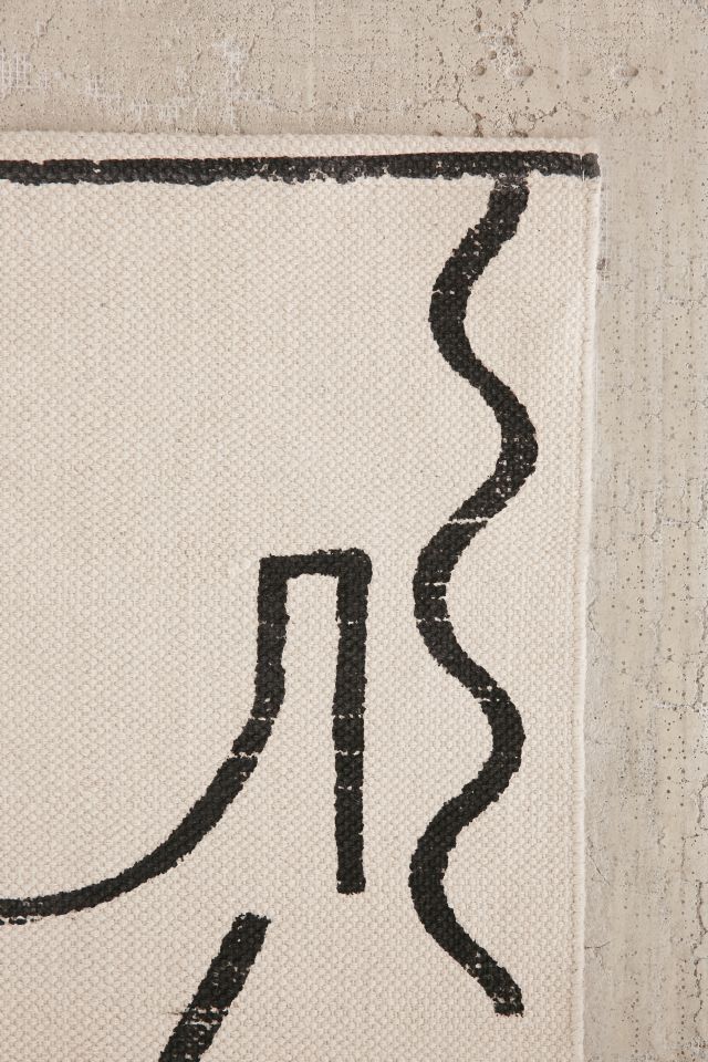 Abstract Lady Print Rug #3