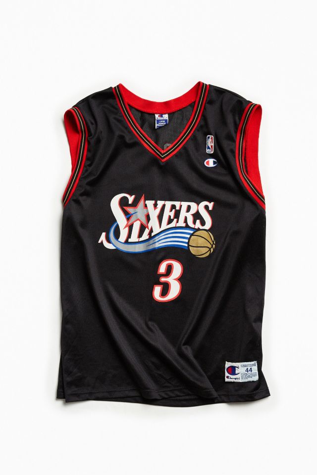 Allen iverson 76ers throwback on sale jersey