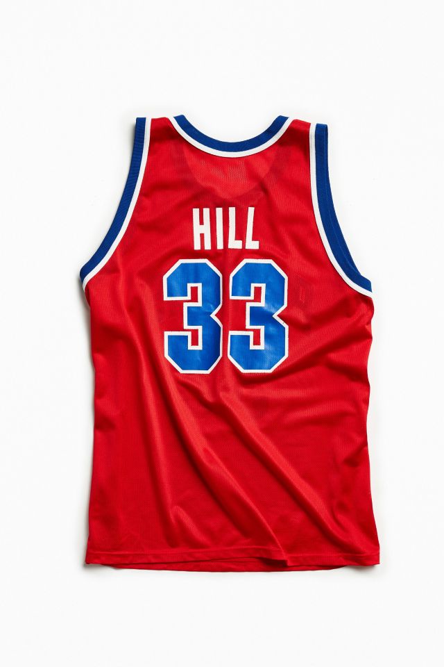 Vintage Detroit Pistons Grant Hill Basketball Jersey #1