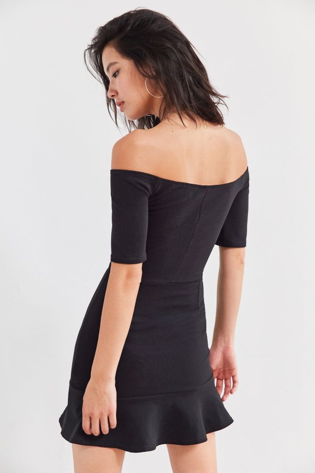 Oh My Love Off-The-Shoulder Ruffle Mini Dress #1