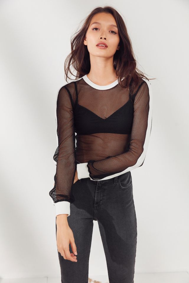 Fishnet Long Sleeve Top